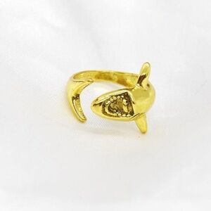 Gold Shark Ring